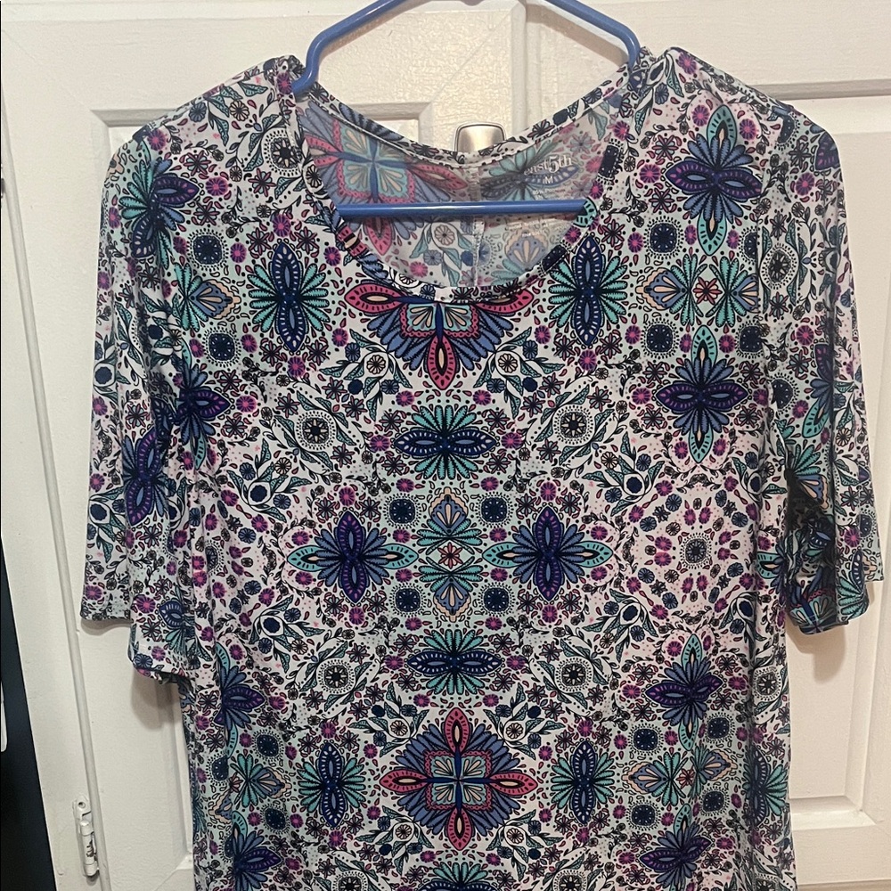 East 5th Multicolor Floral Women's Blouse